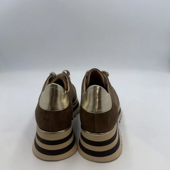 Sneakers Luca Grossi In Camoscio Beige H 5 cm art. G619M, foto 4 di 4