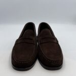 Mocassino Penny Uomo Positano In Camoscio Testa di Moro Con Fondo Cuoio Antiscivolo Art. 2154 - immagine 2
