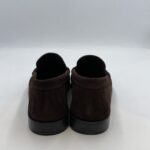 Mocassino Penny Uomo Positano In Camoscio Testa di Moro Con Fondo Cuoio Antiscivolo Art. 2154 - immagine 4