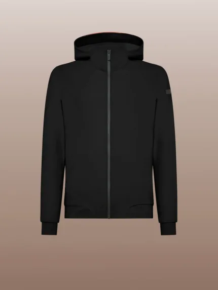 Felpa Giubbino Uomo RRD Dream Hood Zip Fleece Nera Art. W24174 Col 10
