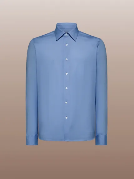 Camicia Uomo RRD Oxford Jacquard Shirt Blu Art. W24253 V82