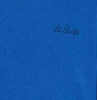 Maglione Girocollo Mc2 Saint Barth Blu Elettrico art. Regent Blend WS17 Bluette, foto 5 di 5