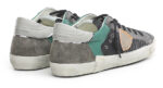 Sneakers Uomo Philippe Model Paris Prsx In Pelle Nera Dettagli Verdi cod. PRLU XP04 - immagine 4