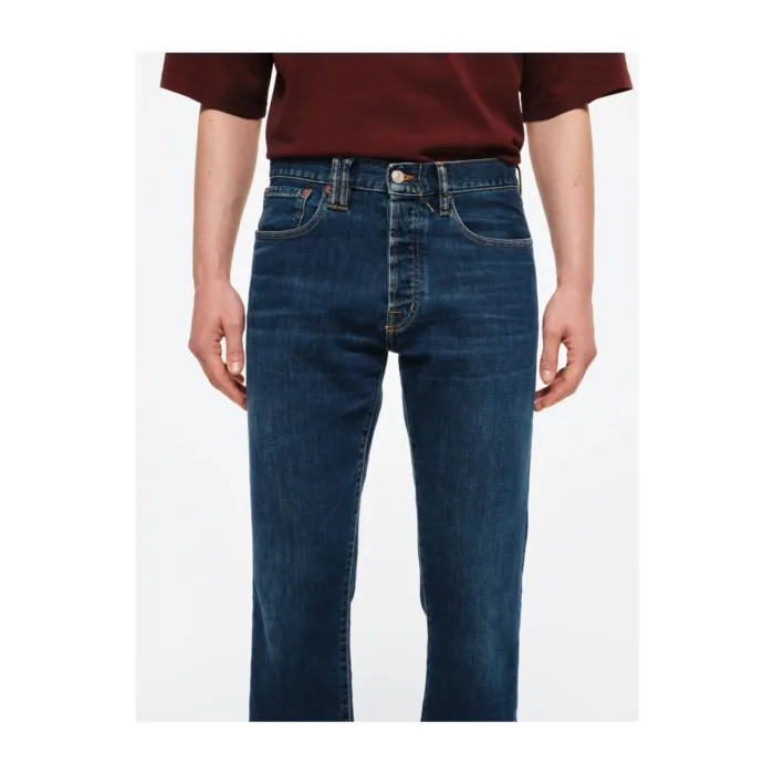 Jeans Scuro Uomo Cycle art. Standard Regular Straight 90s Fit Laser & Ozone Finish, foto 4 di 4