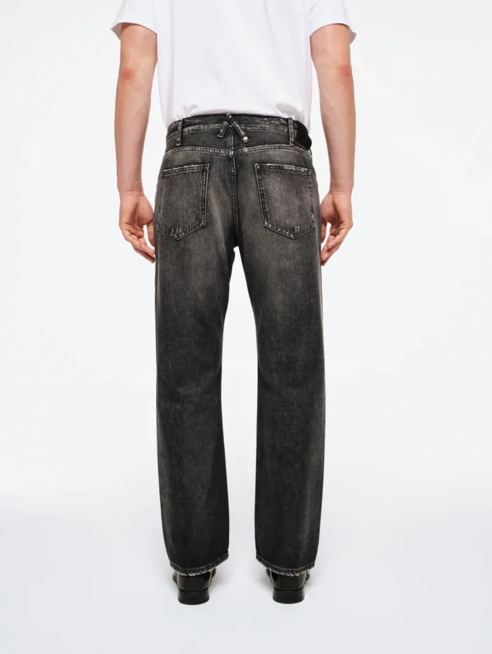 Jeans Grigio Scuro Uomo Cycle art. Full Wide Straight Leg Heavy Treated Real, foto 3 di 3