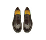 Mocassino Penny Uomo Doucal's In Pelle Spazzolata Testa Di Moro Con Fondo Gomma Extralight Art. DU2726BRUXUF007TM04 - immagine 3