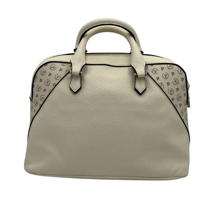 Borsa A Mano Pollini In Pelle Martellata Avorio con dettagli Heritage art. SC4612PP0LSS110A, foto 3 di 4