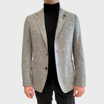 Giacca Lardini Grigia Melange Nero Art. IV528AE IVSF63502 910