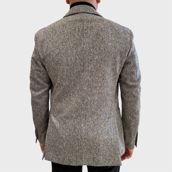 Giacca Lardini Grigia Melange Nero Art. IV528AE IVSF63502 910, foto 4 di 5