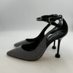 Decolletè Ninalilou in Pelle Nera e Borchie Tacco 9 cm art. 343521C9 - immagine 3