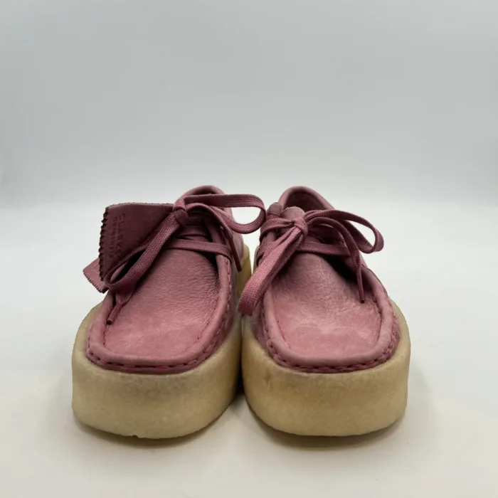 Clarks Originals Donna in Pelle Rosa art. Wallabee Cup Pink Nubuck, foto 2 di 4