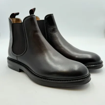 Stivaletto Beatles Uomo Corvari In Pelle Testa di Moro Art. 2569