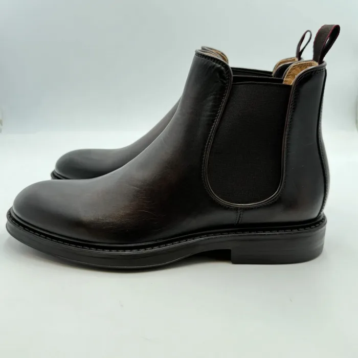 Stivaletto Beatles Uomo Corvari In Pelle Testa di Moro Art. 2569, foto 3 di 3