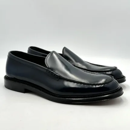 Mocassino Uomo Doucal's In Pelle Blu Goose con Fondo Cuoio Art. DU3008PHOEUY007NB10