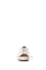Sneakers Uomo Philippe Model Paris Prsx In Pelle Bianca e Linguetta in Camoscio Cognac cod. PRLU WX38 - immagine 2