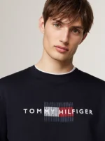Felpa Girocollo Uomo Tommy Hilfiger Blu in Pile art. MW0MW35541 DW5 - immagine 5