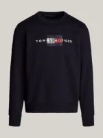 Felpa Girocollo Uomo Tommy Hilfiger Blu in Pile art. MW0MW35541 DW5