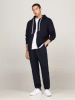Pantalone Tuta Uomo Tommy Hilfiger Blu in Pile art. MW0MW37231 DW5 - immagine 2