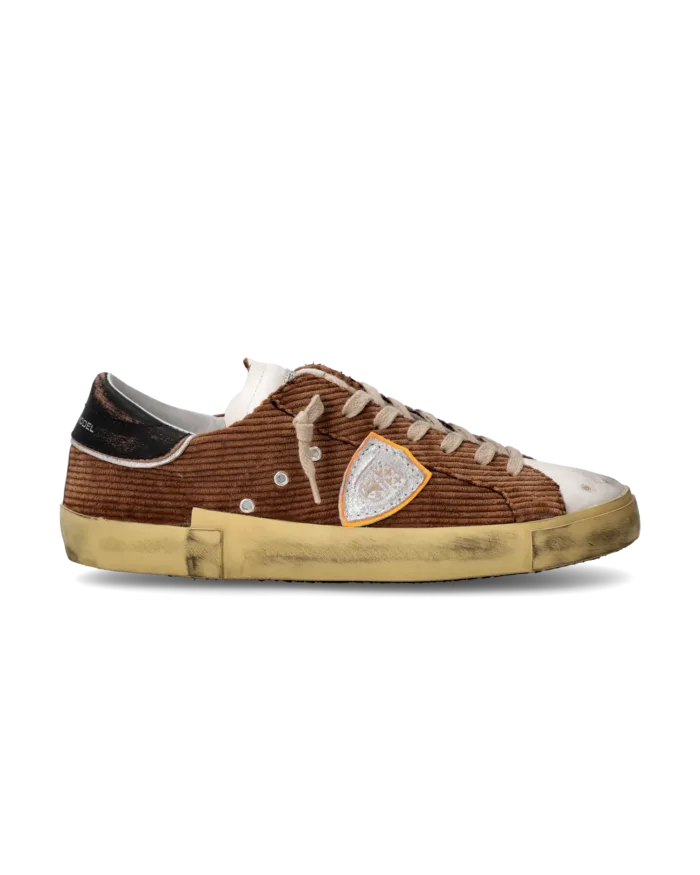 Sneakers Uomo Philippe Model Paris Prsx In Velluto Cognac cod. PRLU EW01, foto 1 di 6