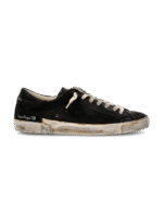Sneakers Uomo Philippe Model Paris Prsx In Pelle Nera Vintage cod. PRLU HE02