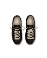 Sneakers Uomo Philippe Model Paris Prsx In Pelle Nera Vintage cod. PRLU HE02 - immagine 5