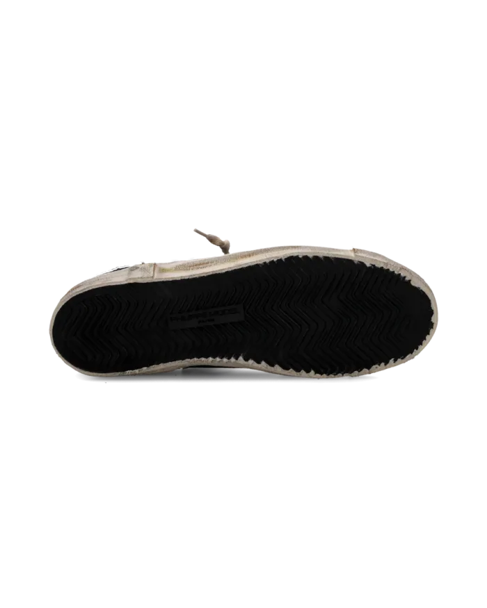 Sneakers Uomo Philippe Model Paris Prsx In Pelle Nera Vintage cod. PRLU HE02, foto 4 di 6
