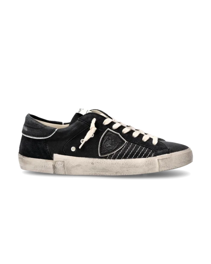 Sneakers Uomo Philippe Model Paris Prsx In Pelle Nera cod. PRLU XP03, foto 1 di 6