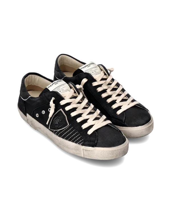 Sneakers Uomo Philippe Model Paris Prsx In Pelle Nera cod. PRLU XP03, foto 2 di 6