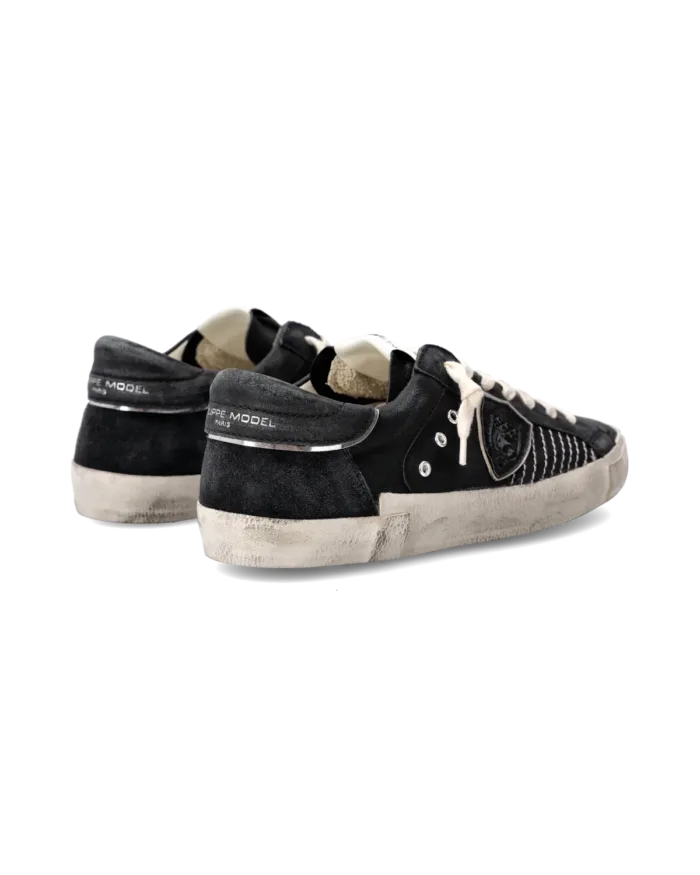 Sneakers Uomo Philippe Model Paris Prsx In Pelle Nera cod. PRLU XP03, foto 6 di 6