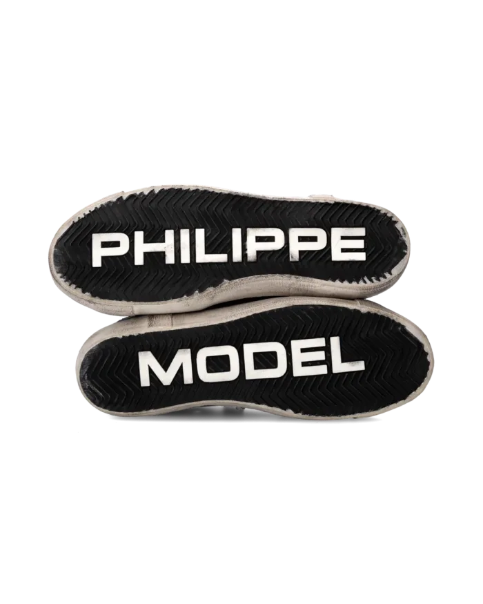 Sneakers Uomo Philippe Model Paris Prsx In Pelle Nera cod. PRLU XP03, foto 4 di 6