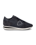 Sneaker Philippe Model TRPX LOW in pelle e camoscio Blu TZLU 6005