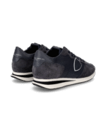Sneaker Philippe Model TRPX LOW in pelle e camoscio Blu TZLU 6005 - immagine 3