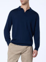 Maglione Polo Skipper Senza Bottoni Mc2 Saint Barth Blu art. Covent Blend Ws 61 Blue Navy - immagine 2