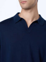 Maglione Polo Skipper Senza Bottoni Mc2 Saint Barth Blu art. Covent Blend Ws 61 Blue Navy - immagine 4