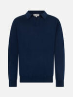 Maglione Polo Skipper Senza Bottoni Mc2 Saint Barth Blu art. Covent Blend Ws 61 Blue Navy