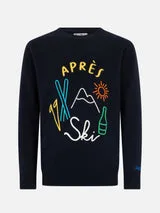 Maglione Girocollo Mc2 Saint Barth Blu Notte art. Heron Apres Ski Big 61 EMB
