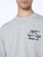 Maglione Girocollo Mc2 Saint Barth Grigio art. Heron Light Panda Four 15ML EMB - immagine 4
