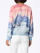 Maglione Girocollo Mc2 Saint Barth Rosa art. Louise W Chalet Sunset 24, foto 3 di 5