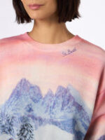 Maglione Girocollo Mc2 Saint Barth Rosa art. Louise W Chalet Sunset 24 - immagine 4