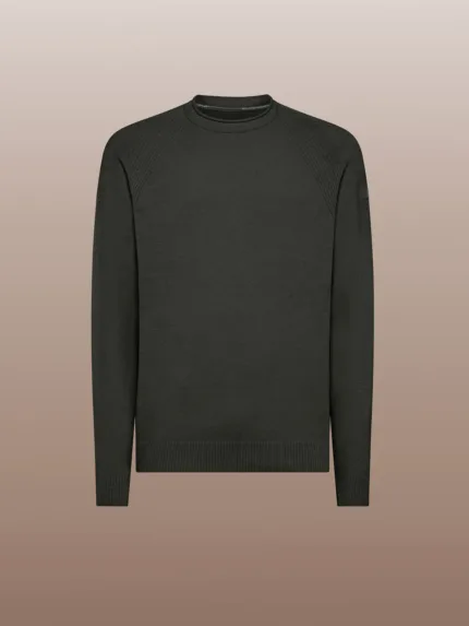 Maglione Girocollo Uomo RRD Verde/Grigio Velvet Rount Knit Art. W24132 COL 20