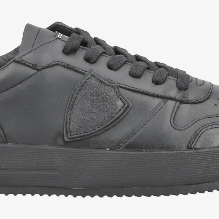 Sneakers Uomo Philippe Model Nice in Pelle Nera art. VNLU V004, foto 5 di 6