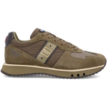Sneaker Uomo Blauer in Camoscio e Tela Verde art. F4TOKYO01/TAS
