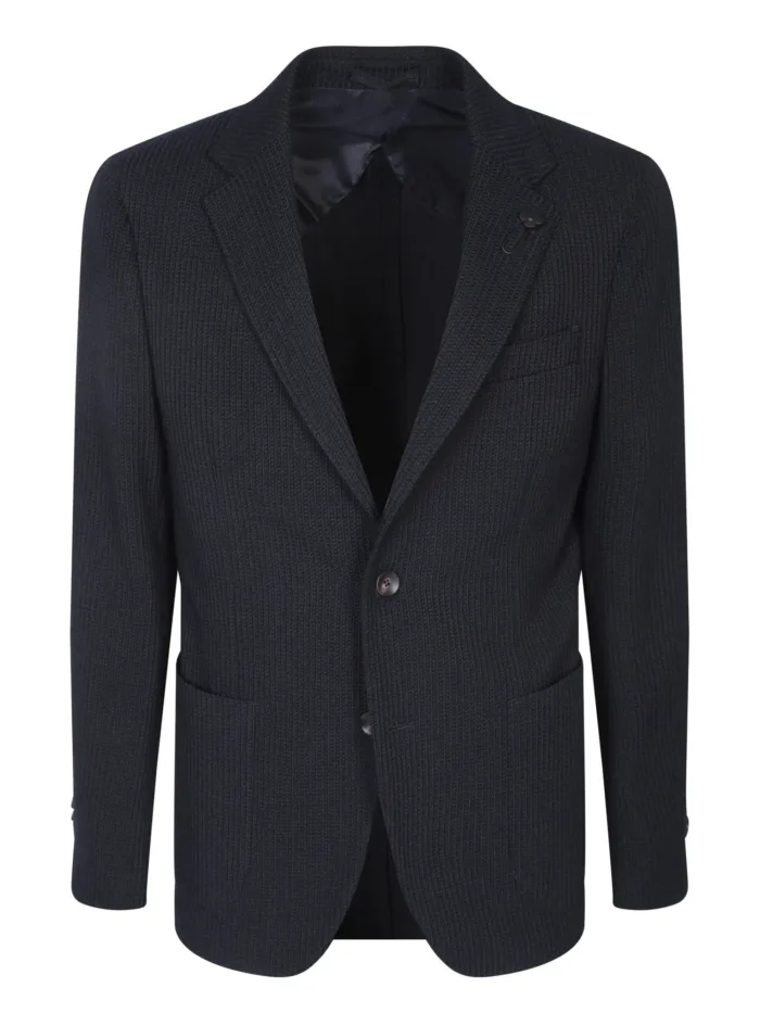 Giacca Lardini in Bouclè Blu Art. IV528AE IVSF63509 850, foto 1 di 3