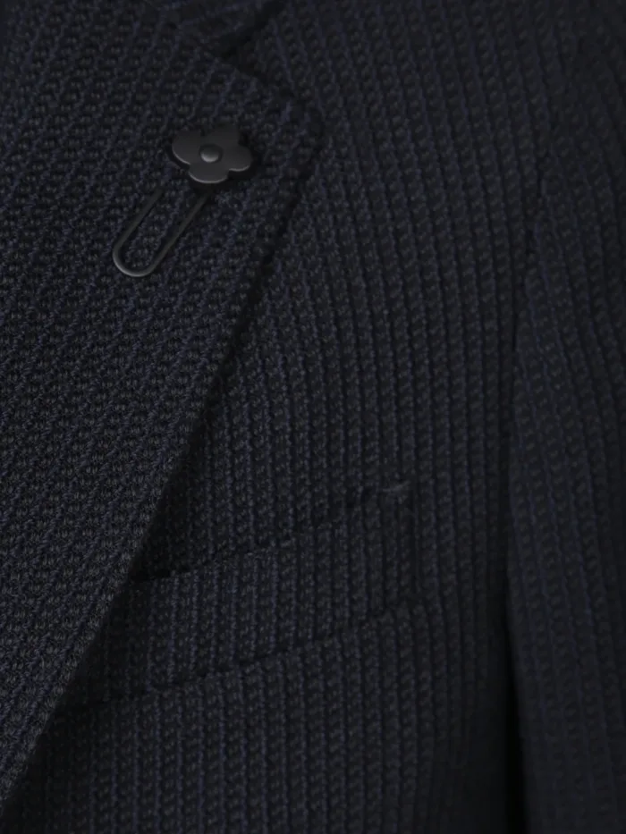 Giacca Lardini in Bouclè Blu Art. IV528AE IVSF63509 850, foto 3 di 3