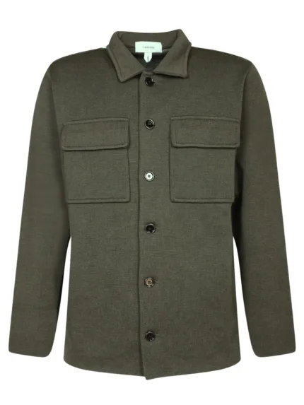 Giacca Lardini in Maglia Verde Con Tasche sul Petto Art. IVLJM85 IV63000 500