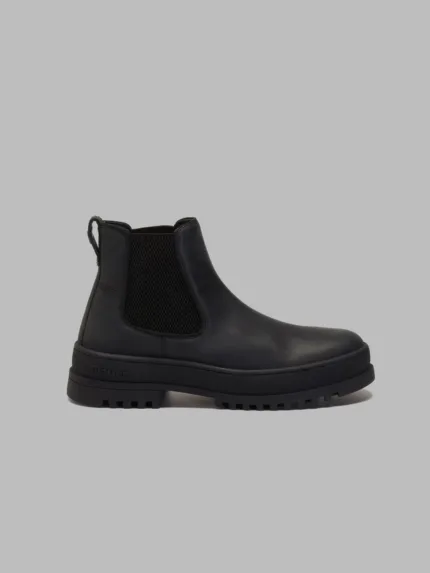 Stivaletto Beatles Uomo Blauer in Pelle Nera art. F4IUKA02/LEA