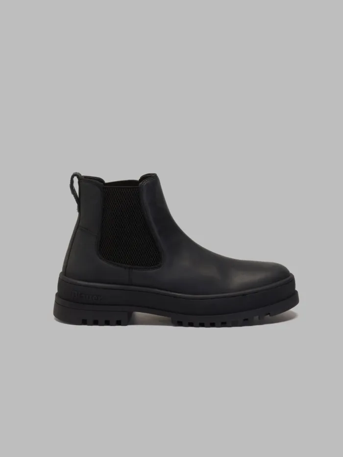 Stivaletto Beatles Uomo Blauer in Pelle Nera art. F4IUKA02/LEA, foto 1 di 3