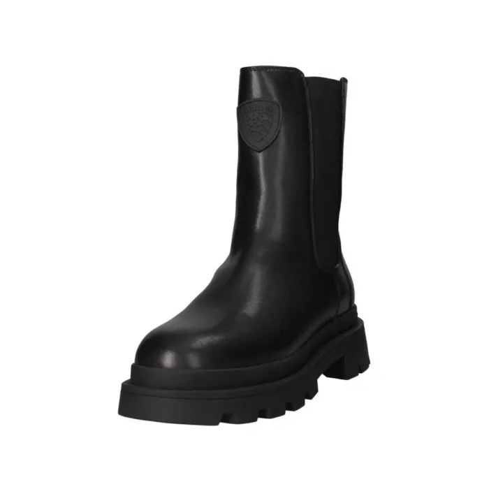 Stivaletto Beatles Donna Blauer in Pelle Nera art. F4KIMMEL03/LEP, foto 3 di 3