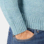 Maglione Girocollo Filippo De Laurentiis in Baby Alpaca Verde Art. GC3MLM WA5R 720 - immagine 4