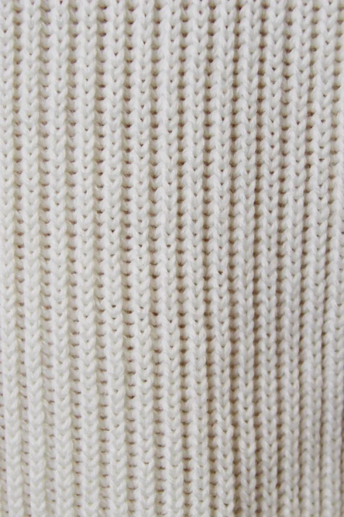 Cardigan Bluson Costa Inglese Filippo De Laurentiis in Lana Merino Latte art. BB3MLT WM7I 020, foto 3 di 3